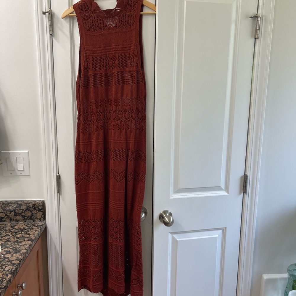 Midi High Neck Anthro Sweater dress